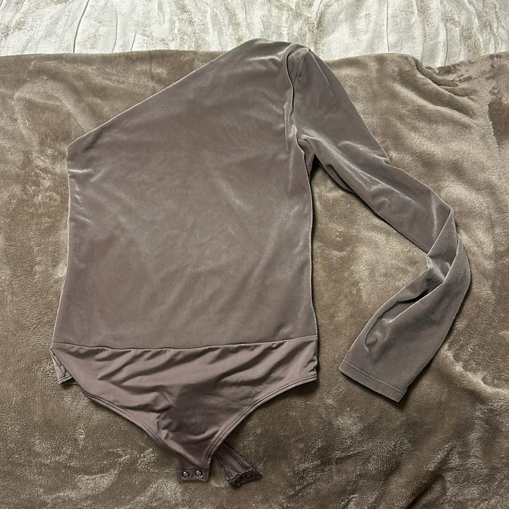 Express velvet bodysuit